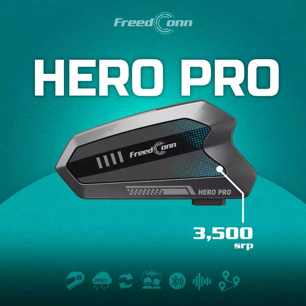 FreedConn Hero Pro Motorcycle Helmet Intercom Bluetooth Headset Talking System