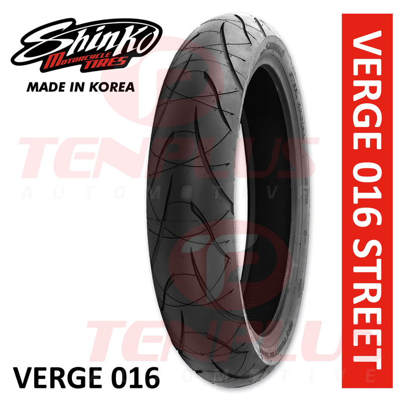 Shinko Motorcycle Tires Verge 016 Street 120/70-17 TL
