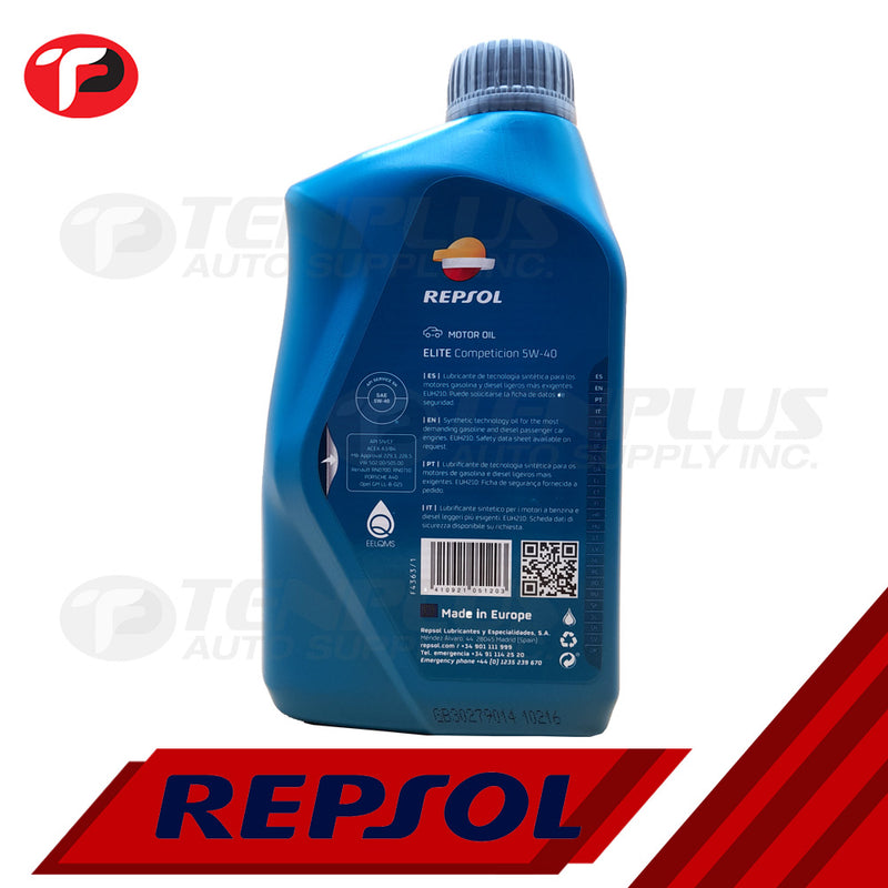 Repsol Multivalvulas 10W40 Elite Fully Synthetic 1L – TenPlus Auto Supply