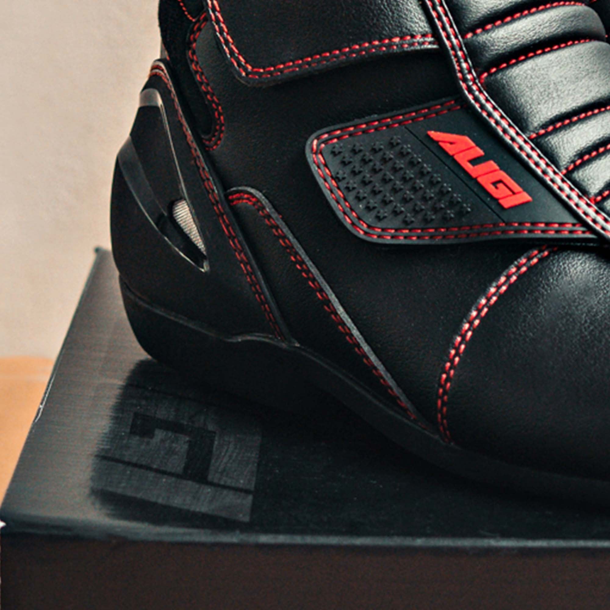Augi Racing Boots AR-4 Black Red