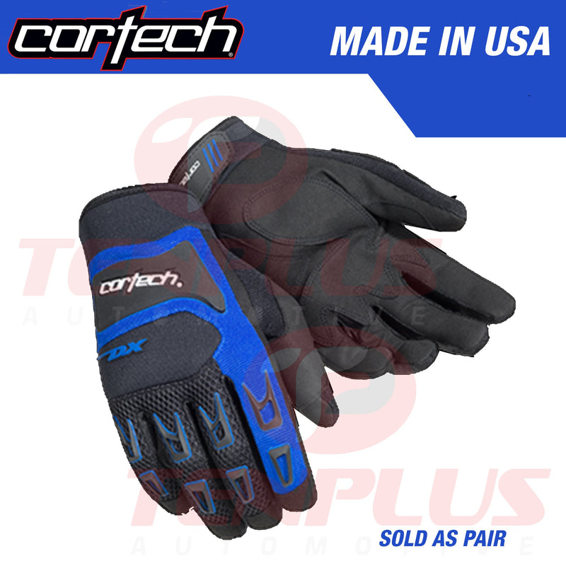 Cortech DX3 Motorcycle Riding Gloves Black/Blue