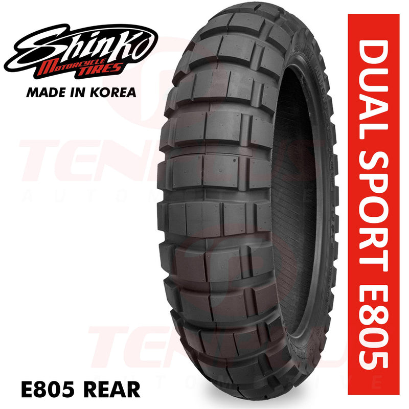 Shinko Motorcycle Tires Dual Sport E805 170/60R17 Rear TT