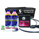 TireCare Motorcycle Repair Kit Duo Pack with Air Compressor