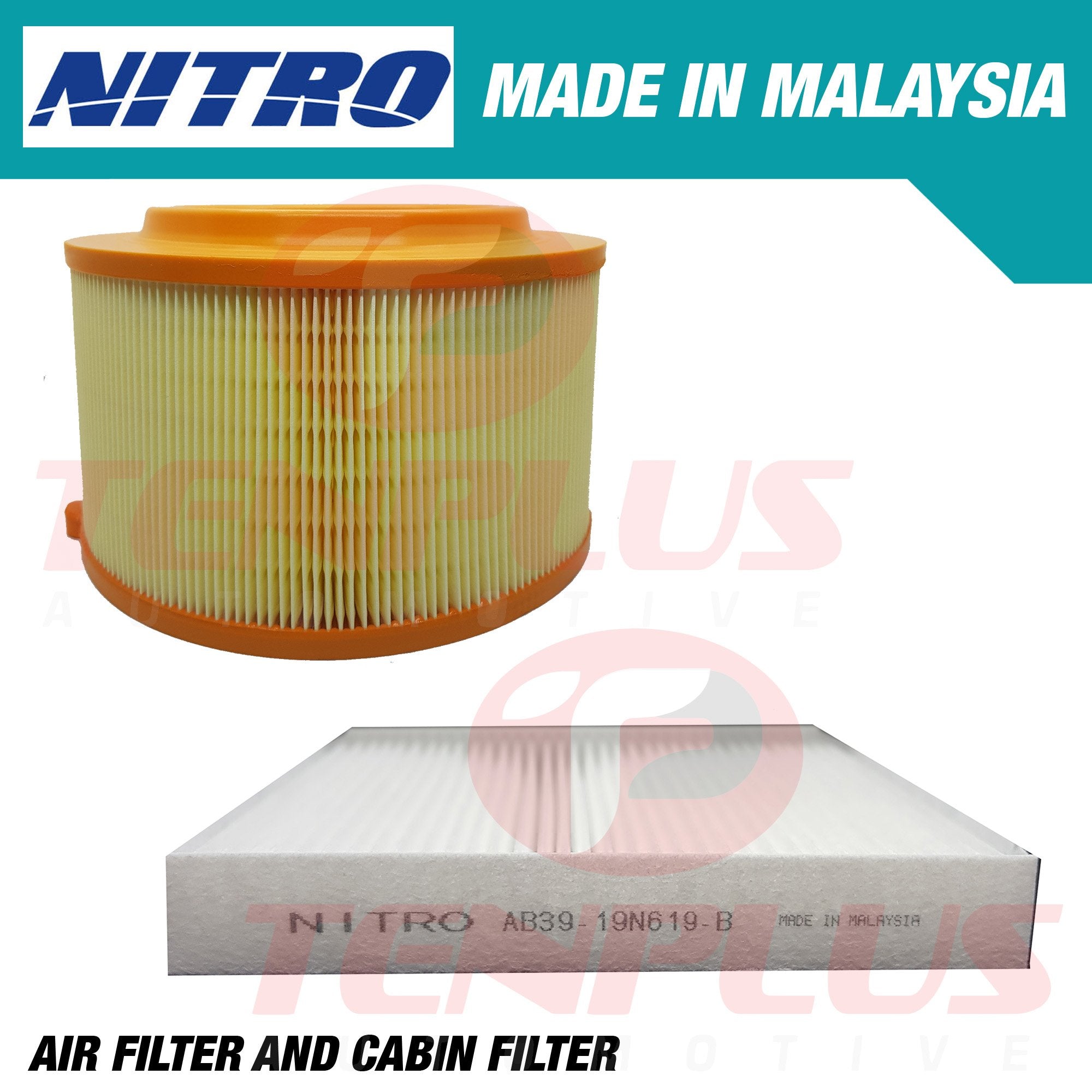 Nitro Air and Cabin Filter Ford Everest; Ranger 2.2 TDCi Diesel 2012-2018