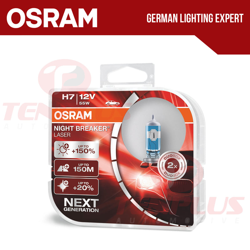 Osram Night Breaker Laser H7 64210 New Generation – TenPlus Auto Supply