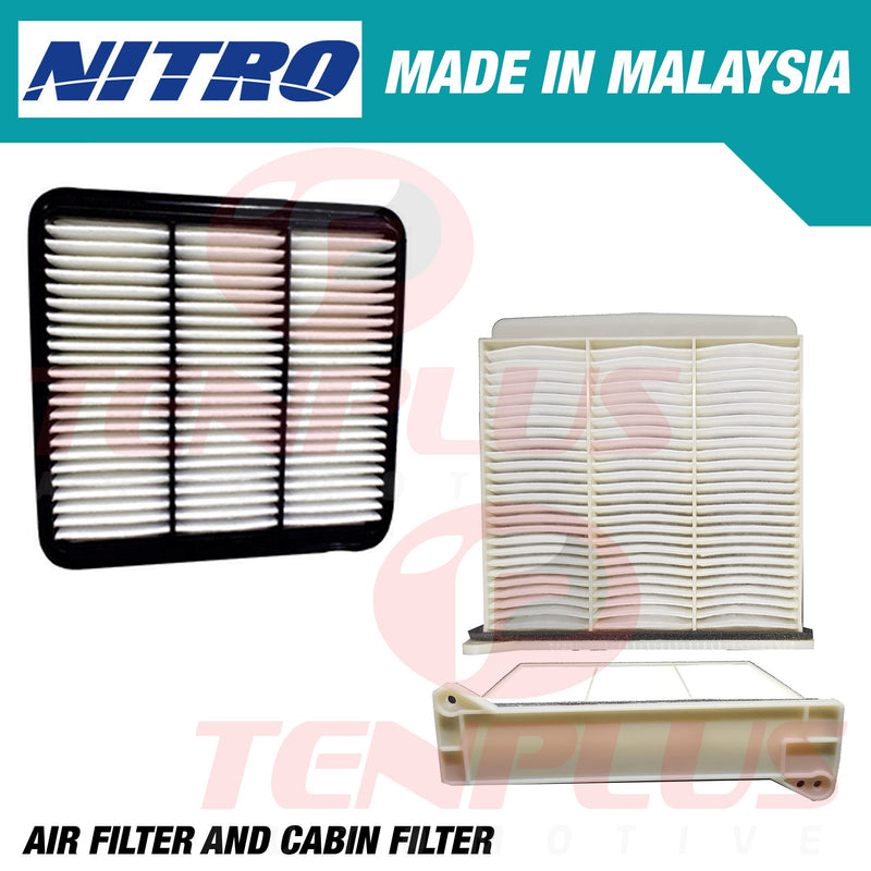 Nitro Air and Cabin Filter Mitsubishi Montero Sport 2008-2015; Strada 2008-2014; Grandis 2003-2011