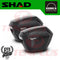 SHAD Motorcycle Box Side Case SH23 Black; Aluminum