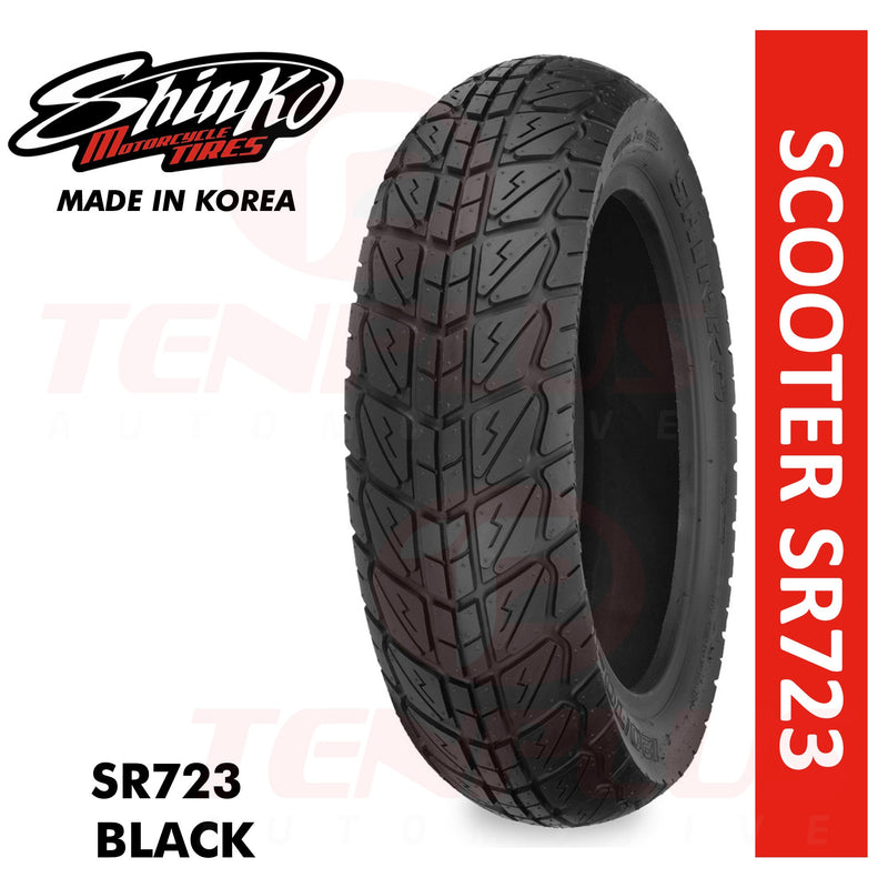Shinko Motorcycle Tires Scooter SR723 120/70-10 Front TL