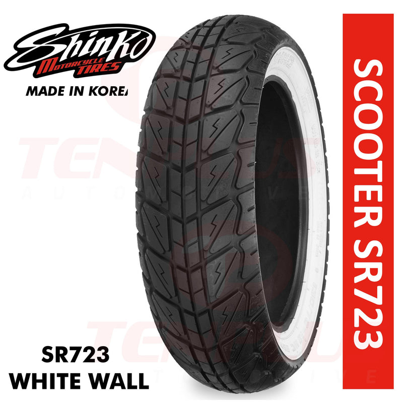 Shinko Motorcycle Tires Scooter SR723 140/70-12 WHITE WALL B TL