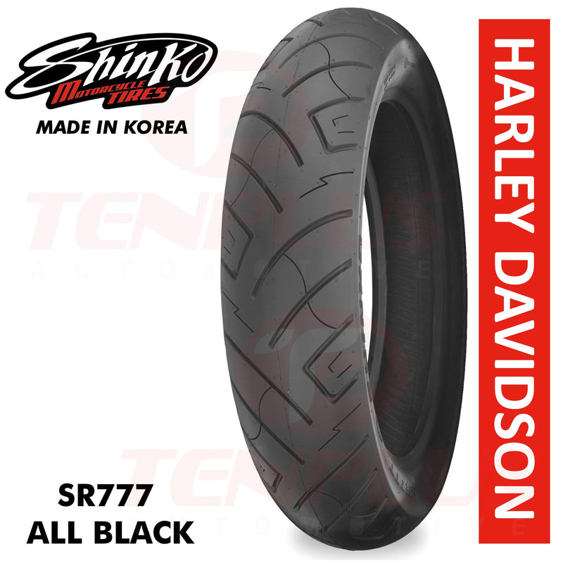 Shinko Motorcycle Tires SR777 ALL BLACK 130/90B16 Front TL