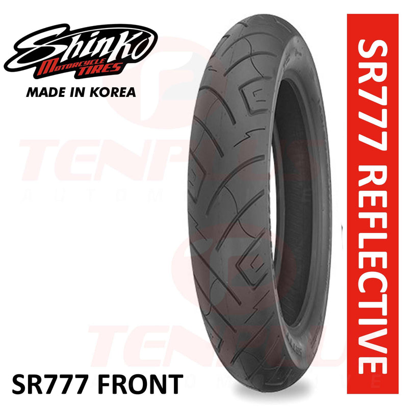 Shinko Motorcycle Tires SR777 REFLECTIVE 100/90-19 Front TL