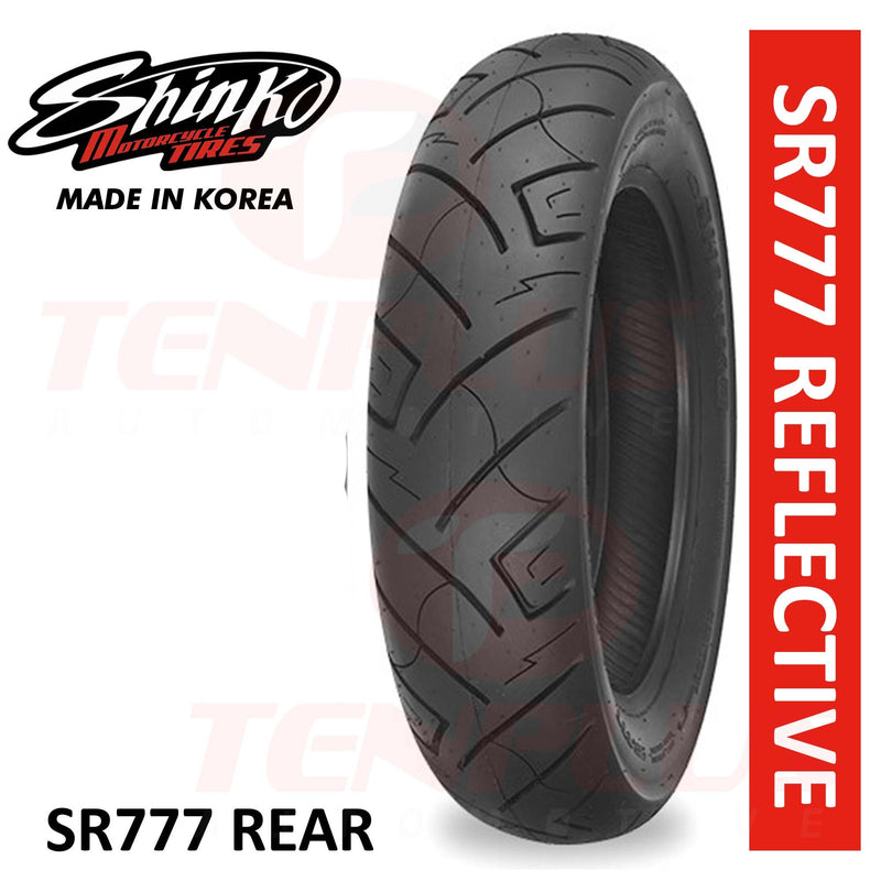 Shinko Motorcycle Tires SR777 REFLECTIVE 130/90B16 Rear TL