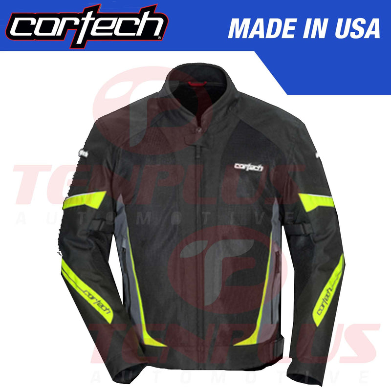 Cortech VRX AIR 2.0 Mesh Motorcycle Riding Jacket Gun/Black/Hi-Viz
