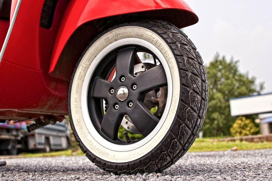 Shinko Motorcycle Tires Scooter SR723 110/70-12 WHITE WALL Front TL